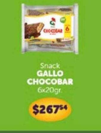 La Gallega Supermercados Snack Gallo Chocobar oferta