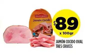 Supermercados Toledo Jamón Cocido Oval Tres Cruces oferta