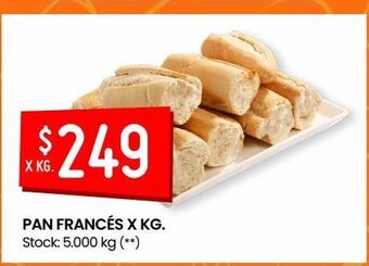 Changomas Pan frances x kg oferta