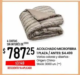 Changomas Acolchado microfibra oferta