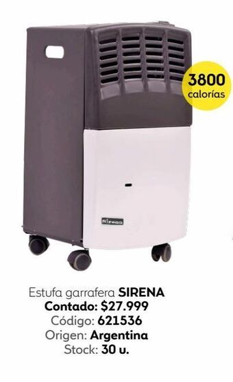Coppel Estufa garrafera sirena oferta