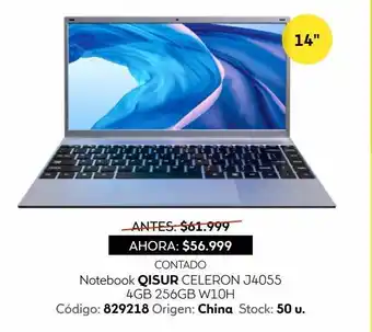 Coppel Notebook qisur celeron j4055 oferta