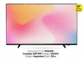 Coppel Smart tv 4k philips oferta