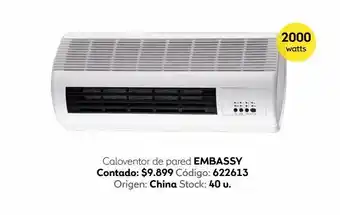 Coppel Caloventor de pared embassy oferta