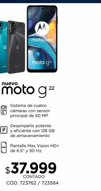 Coppel Moto g22 oferta