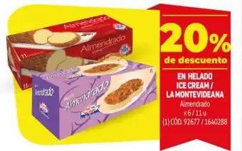 Makro La Montevideana En Helado Icre Cream Almendrado x 6/11 u oferta
