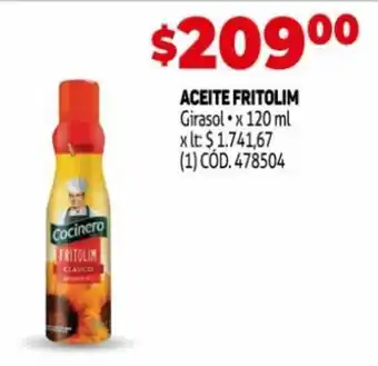 Makro Aceite Fritolim Girasol x 120 ml oferta