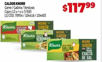 Makro Knorr Caldos Carne/Gallina/Verduras Caja x 12 u oferta