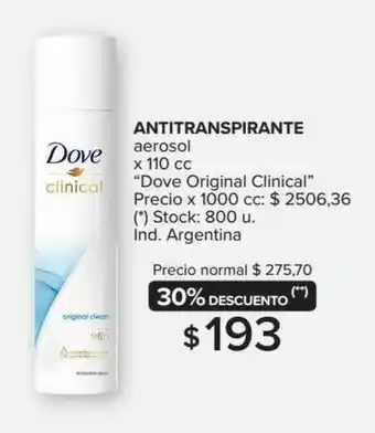 Carrefour Maxi Antitranspirante Aerosol x110 cc oferta