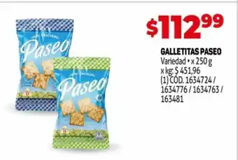 Makro Paseo Galletitas x 250 g oferta