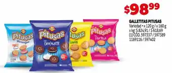 Makro Pitusas Galletitas x 120 g/ x 160 g oferta