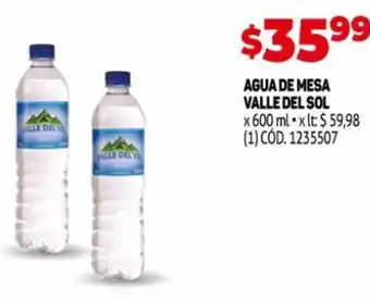 Makro Valle Del Sol Agua De Mesa x 600 ml oferta
