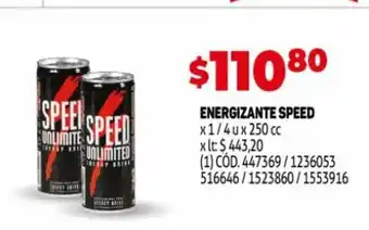 Makro Speed Energizante x 1/4 u x 250 cc oferta