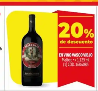 Makro Envino Vasco Viejo Malbec x 1,125 ml oferta