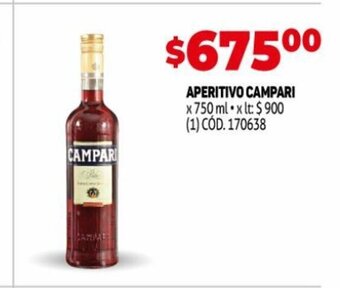 Makro Aperitivo Campari x 750 ml oferta
