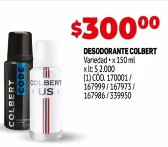 Makro Colbert Desodorante x 150 ml oferta
