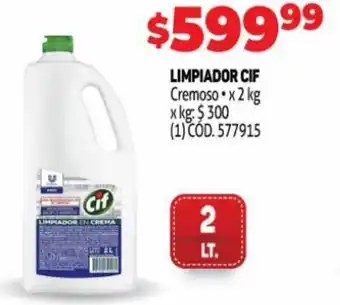 Makro Cif Limpiador Cremoso x 2 kg oferta