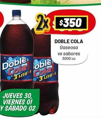 Almacor Doble Cola Gaseosa Vs Sabores oferta