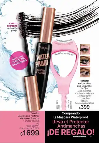 Protector Antimanchas Para Maquillaje De Ojos Colorfull Máscara Para Pestañas Waterproof Zoom Up
