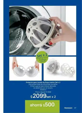 Protector Para Lavado De Ropa Interior Set X 2