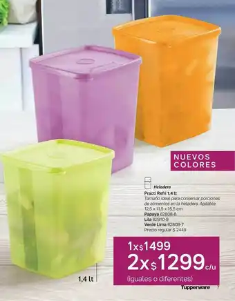 Tupperware Heladera Practi Refri 1.4 Lt oferta