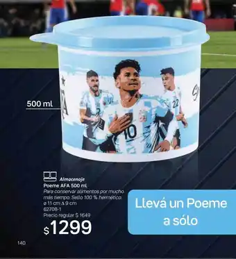 Tupperware Almacenaje Poeme Afa 500 Ml oferta