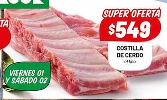 Almacor Costilla De Cerdo oferta