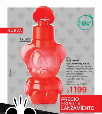 Tupperware Infantil Eco Kids Mickey 425 Ml oferta