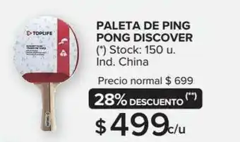 Carrefour Maxi Paleta De Ping Pong Discover 150 u oferta