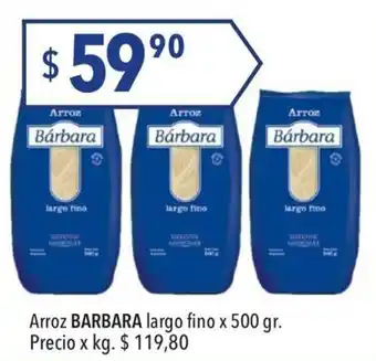 Hergo Barbara Arroz largo fino x 500 gr. oferta