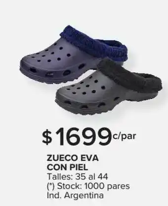 Carrefour Maxi Zueco Eva Con Piel 35 al 44 oferta