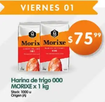 Supermercados Buenos Días Morixe Harina de trigo 000 x 1 kg. oferta