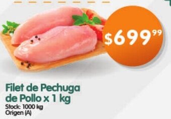 Supermercados Buenos Días Filet de Pechuga de Pollo x 1 kg oferta