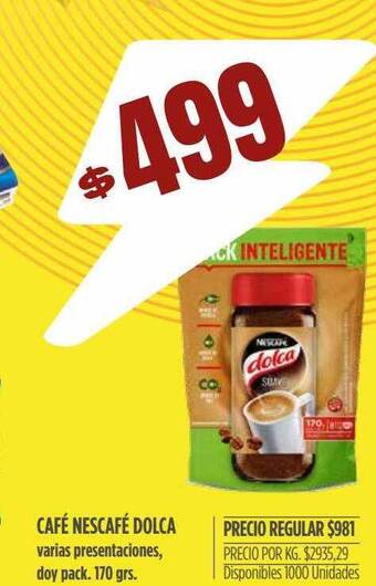 Supermercados Vea Café Nescafé Dolca oferta