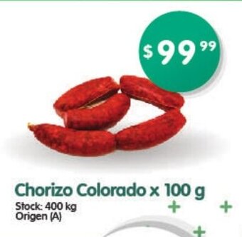 Supermercados Buenos Días Chorizo Colorado x 100 g oferta