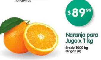 Supermercados Buenos Días Naranja para Jugo x 1 kg oferta