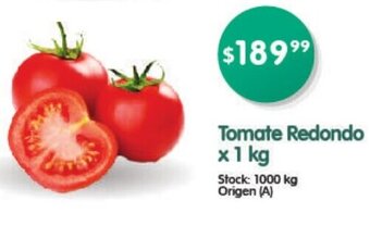 Supermercados Buenos Días Tomate Redondo x 1 kg oferta