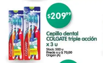 Supermercados Buenos Días Colgate Cepillo dental triple acción x 3 u oferta
