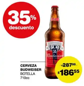 Atomo Conviene Budweiser Cerveza Botella 710 cc oferta