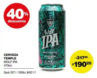 Atomo Conviene Wolf IPA Cerveza Temple 473 cc oferta