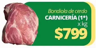 Supermercados A Granel Carnicería (1*) Bondiola de Cerdo x kg oferta