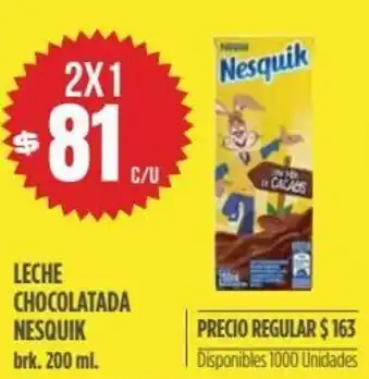 Supermercados Vea Nesquik Leche Chocolatada 200 ml oferta