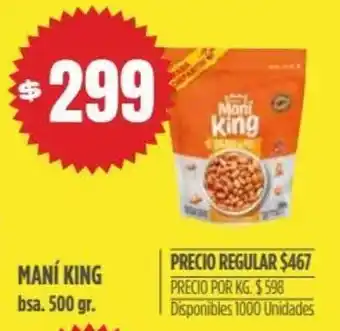 Supermercados Vea Maní King 500 gr. oferta