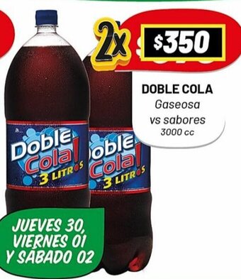 Almacor Doble Cola Gaseosa vs sabores 3000 cc oferta