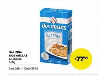 Atomo Conviene Sal Fina Dos Anclas Estuche oferta