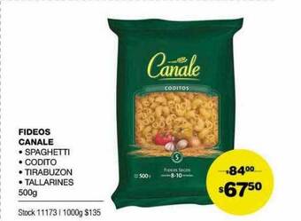 Atomo Conviene Fideos Canale oferta