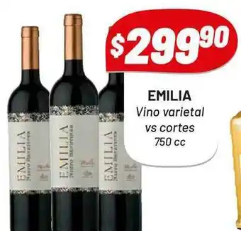 Almacor Emila Vino Varietal VS Cortes 750 cc oferta