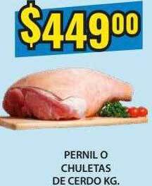 Supermercados Damesco Pernil O Chuletas De Cerdo Kg oferta