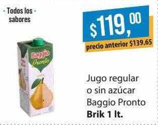 Supermercados Damesco Jugo Regular O Sin Azucar Baggio Pronto oferta