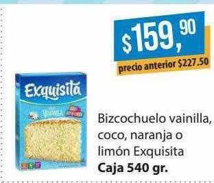 Supermercados Damesco Bizcochuelo Vainilla Coco Naranja O Limón Exquisita oferta